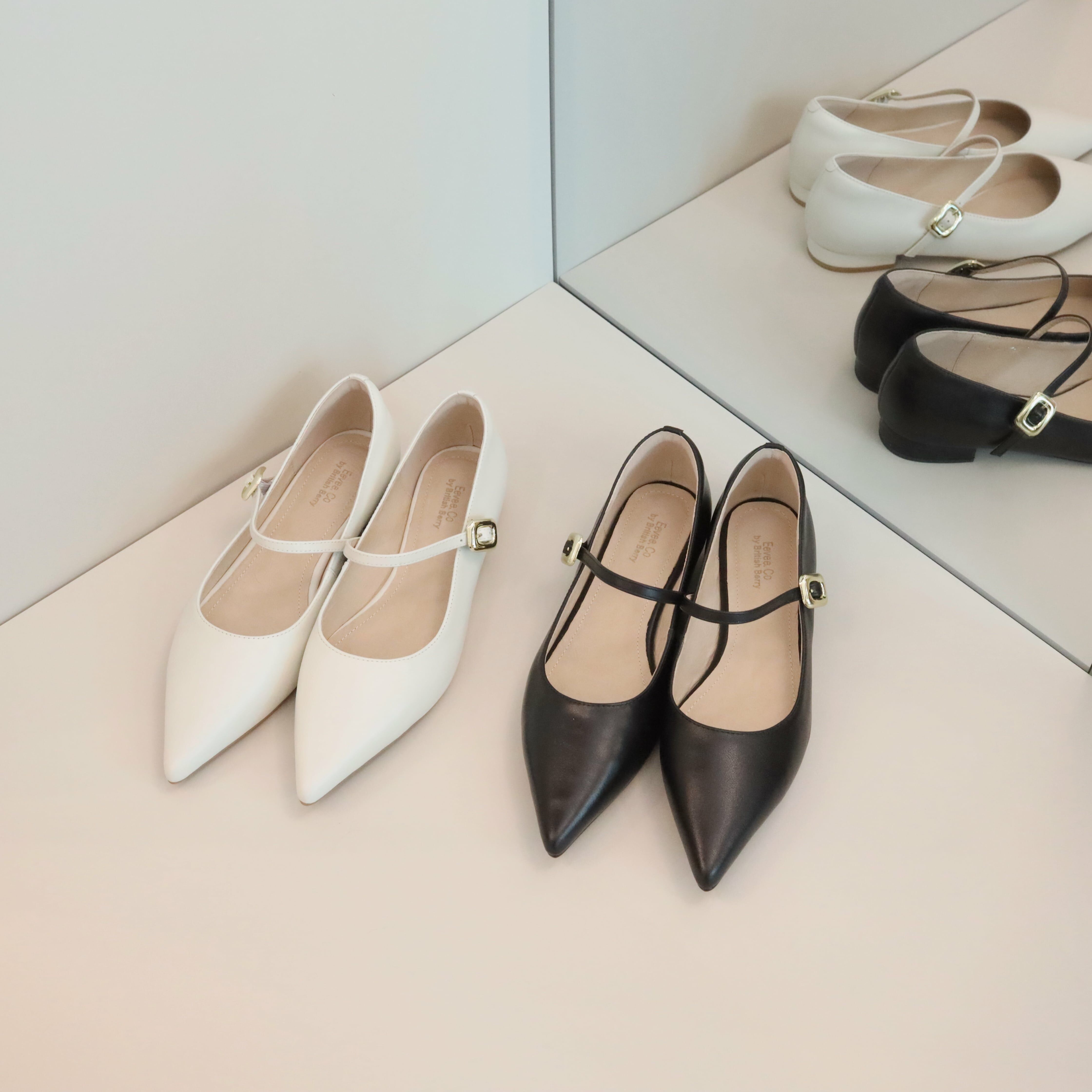 (預訂) SS2187 Diora Pointed Leather Flats
