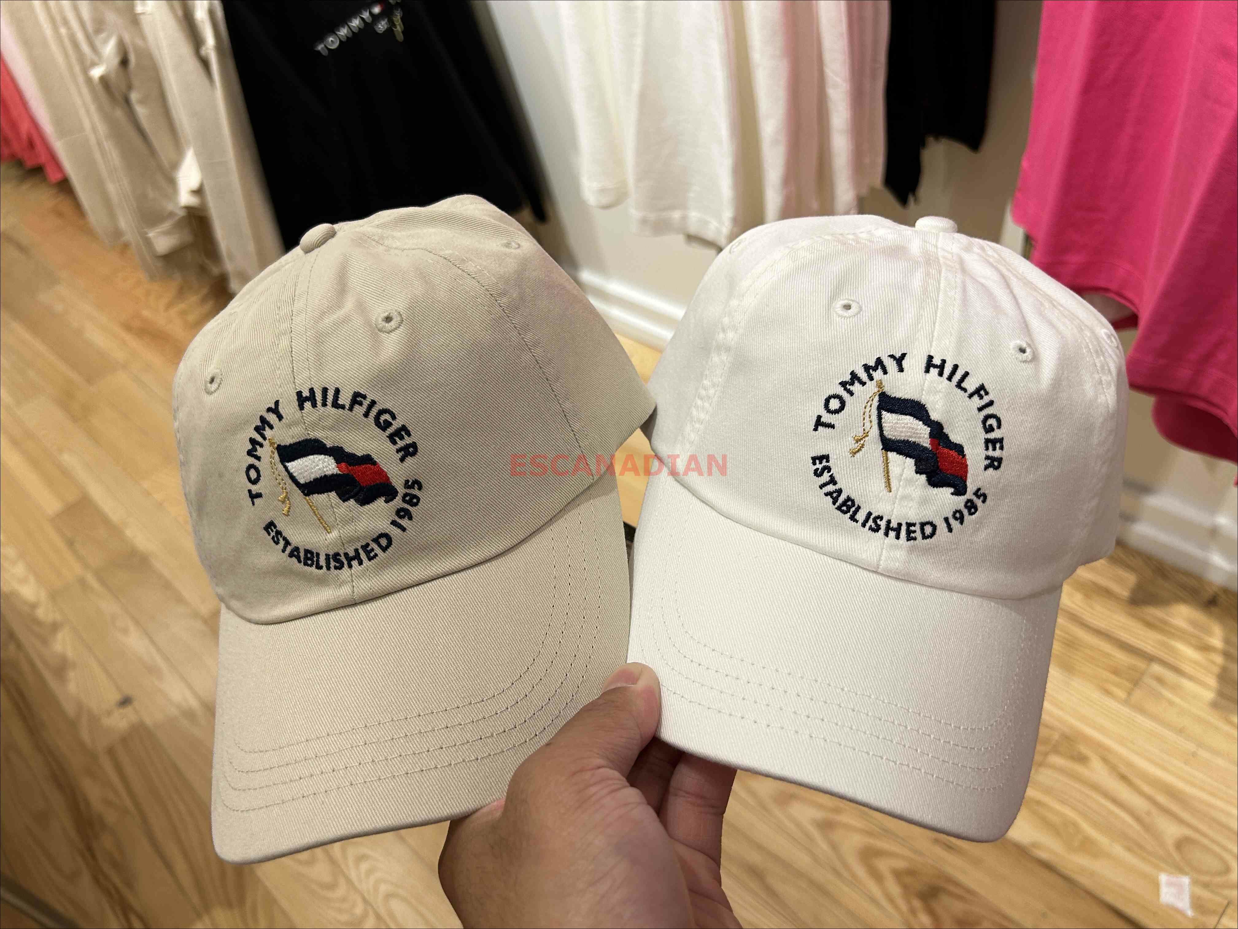 TOMMY 大人 電繡國旗圖案 帽子 (2色)