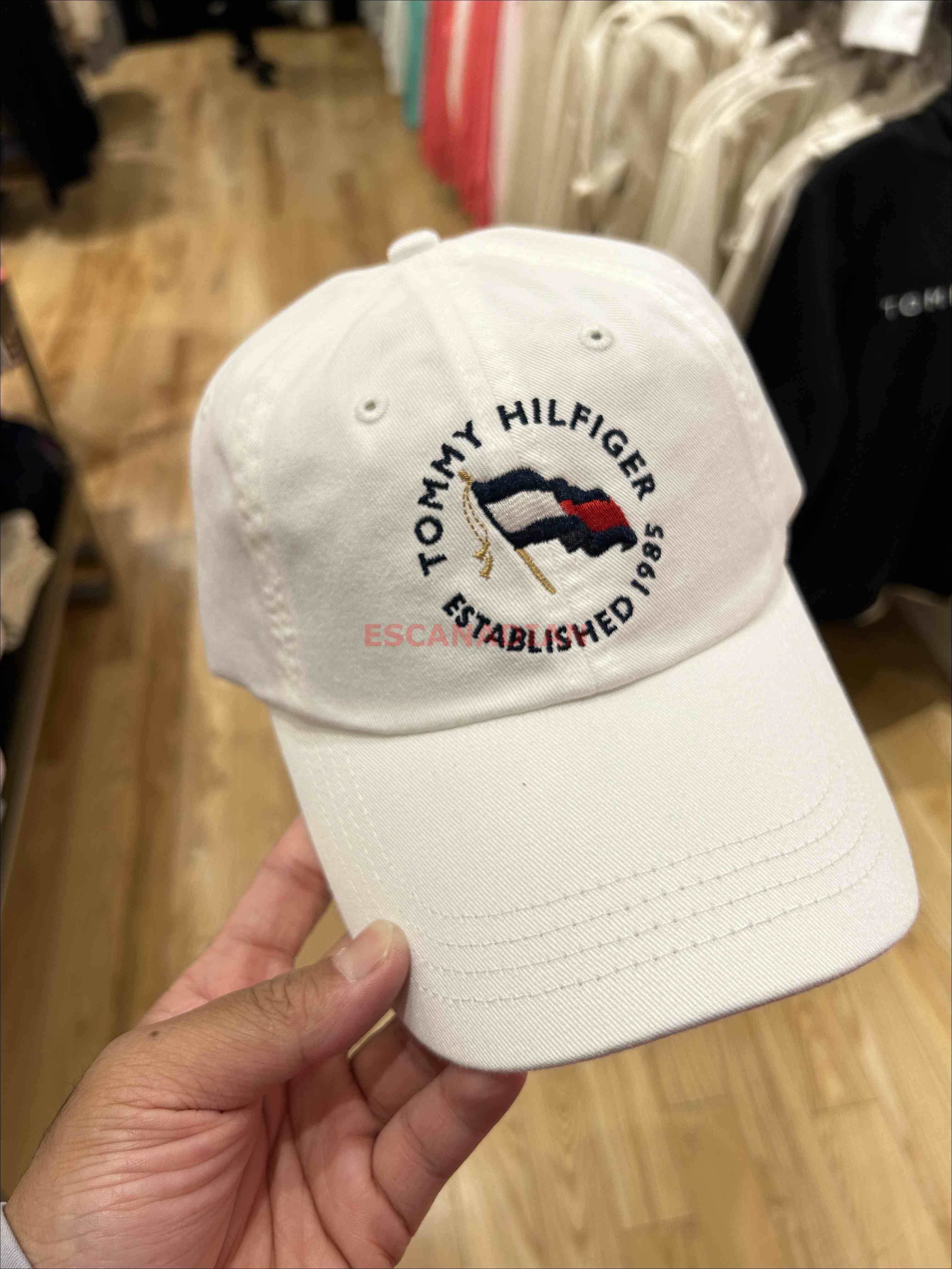 TOMMY 大人 電繡國旗圖案 帽子 (2色)