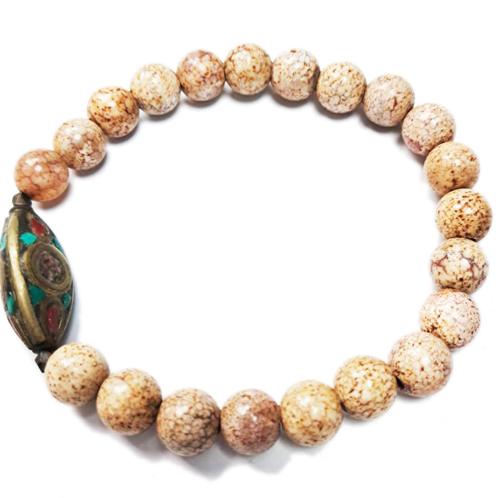 手工銅珠&火供珠手珠8mm【十方】123844