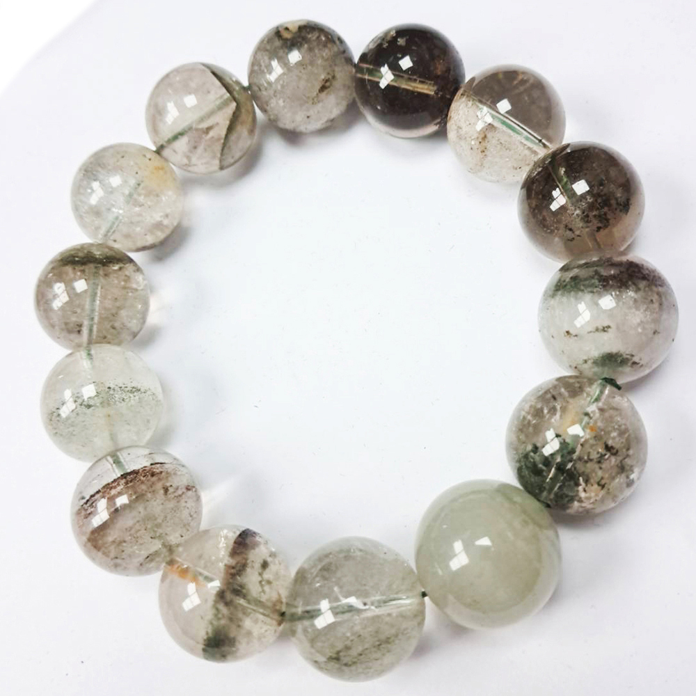 {異象}綠幽靈水晶手珠18mm【十方】127763