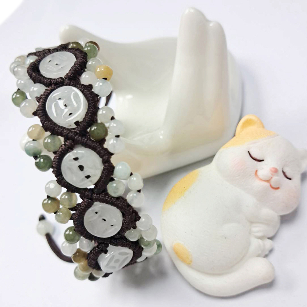 玉古錢&財源滾滾招財手鍊【十方】136775