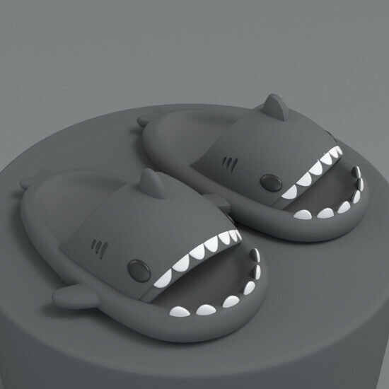 Hot selling shark style EVA sandals [Far Mountain Gray (adult style)] [36-45 sizes] (please contact customer service to confirm the delivery size after placing the order)