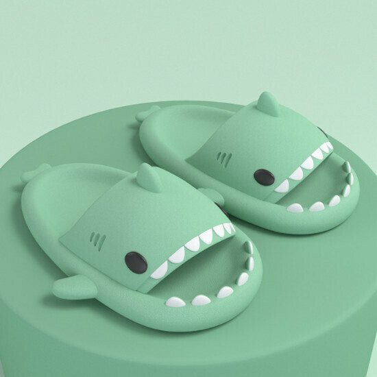 Hot selling shark style EVA sandals [Matcha green (adult style)] [Size 36-45] (please contact customer service to confirm the delivery size after placing the order)