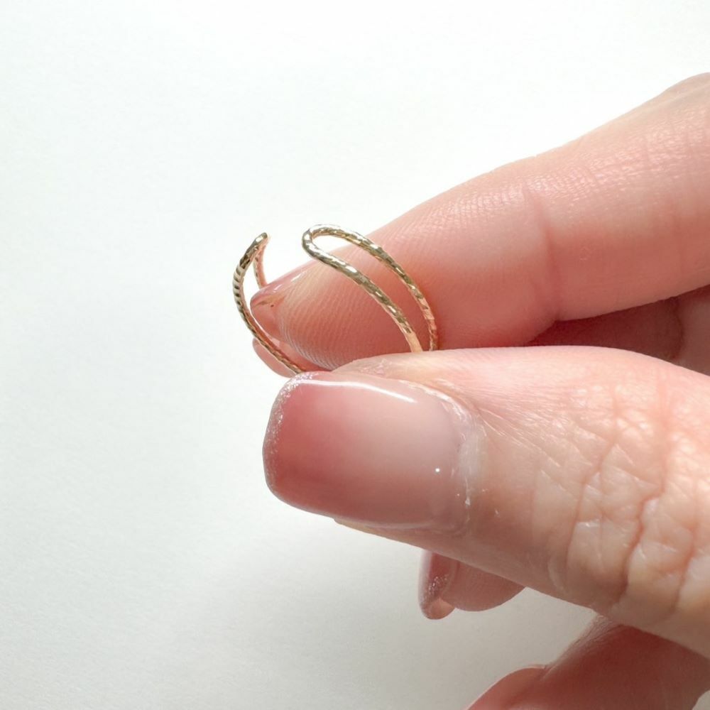 【me.luxe】K10雙C開口戒