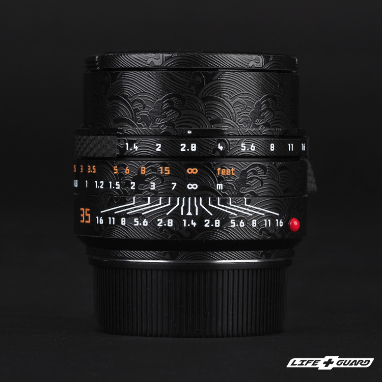 海浪極黑貼膜質感特寫，LIFE+GUARD 設計風格