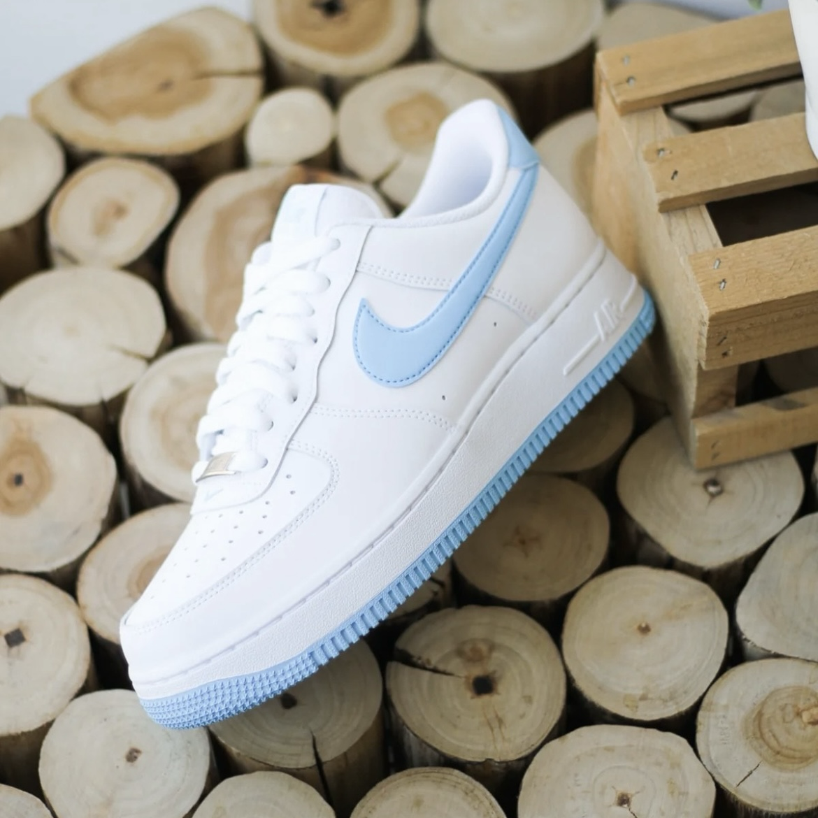Nike Air Force 1 Low University Blue 白天空藍 男鞋 FQ4296-100