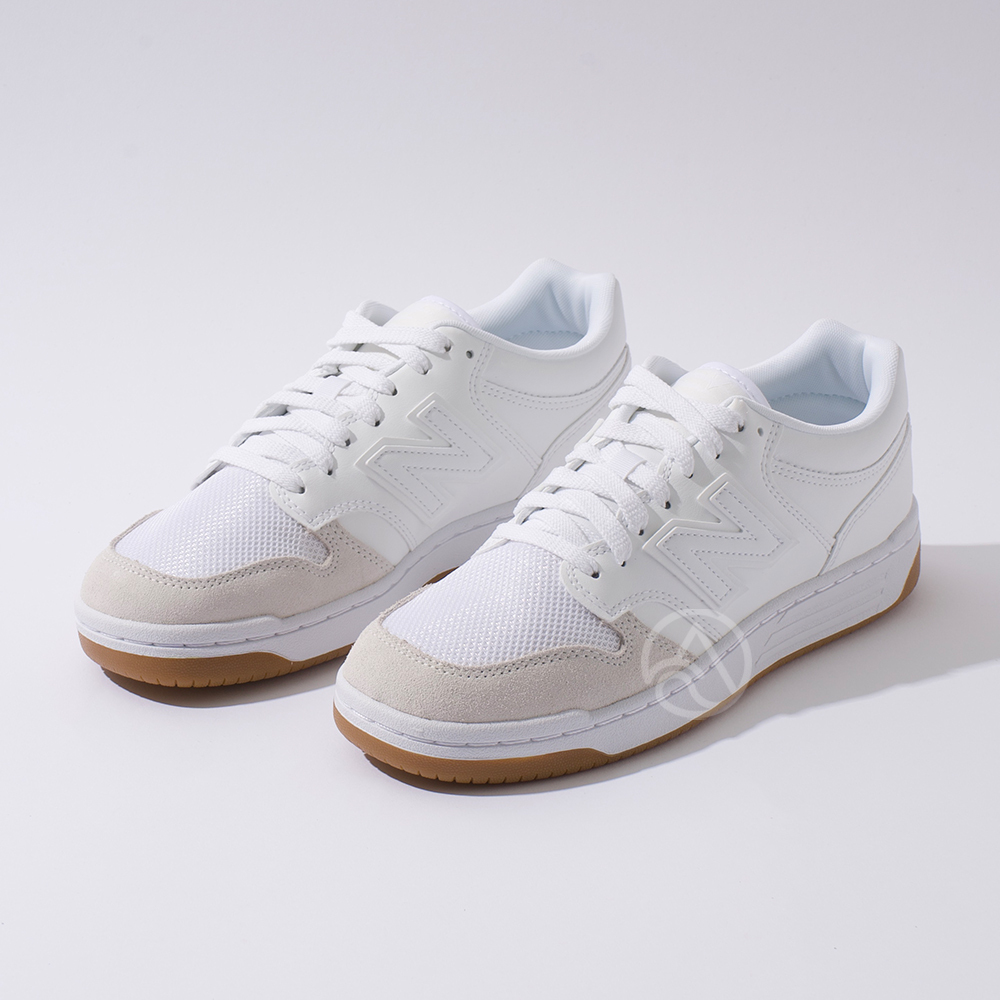 New Balance 480 男鞋 女鞋 白色 魔鬼氈 復古 膠底 休閒鞋 BB480LFR