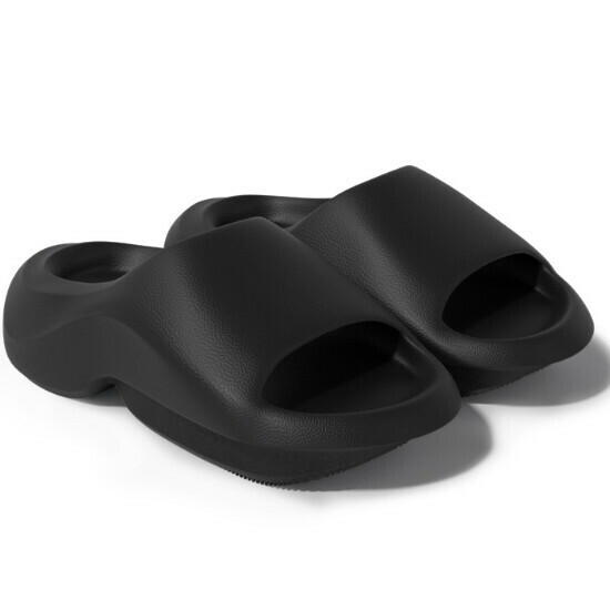 Hot selling outdoor eva poop-stomping sandals [black] [size 36-45] (please contact customer service to confirm the delivery size after placing the order)