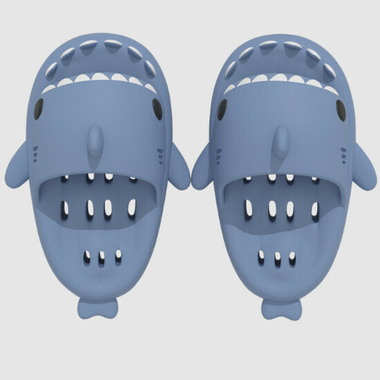 Hot selling shark style non-slip hollow sandals [haze blue] [size 36-47] (please contact customer service to confirm the delivery size after placing the order)