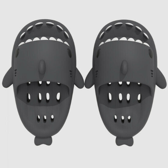 Hot selling shark style non-slip hollow sandals [Far Mountain Grey] [size 36-47] (please contact customer service to confirm the delivery size after placing the order)