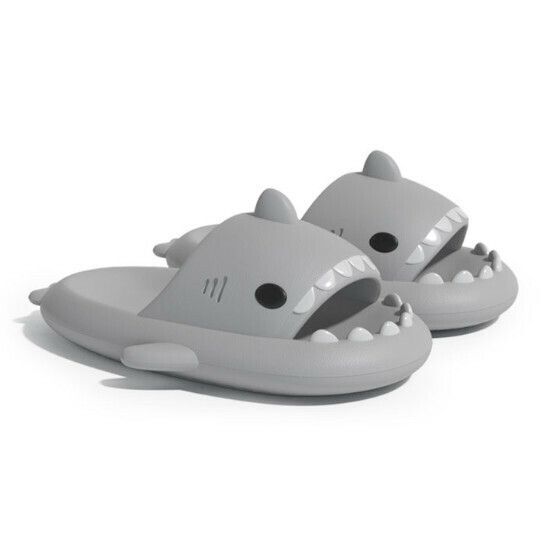 Hot selling shark style EVA sandals [grey] [size 36-47] (please contact customer service to confirm the delivery size after placing the order)
