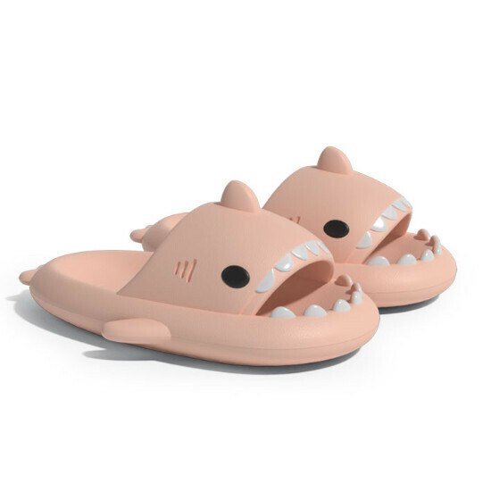 Hot selling shark style EVA sandals [pink] [size 36-45] (please contact customer service to confirm the delivery size after placing the order)