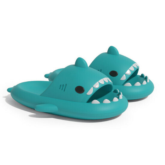 Hot selling shark style EVA sandals [mint green] [size 36-47] (please contact customer service to confirm the delivery size after placing the order)