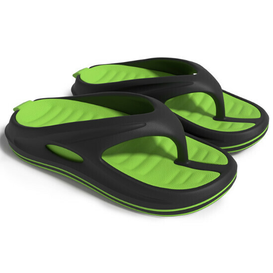 Hot selling versatile non-slip and wear-resistant EVA flip-flops [dark green] [size 38-45] (please contact customer service to confirm the delivery size after placing the order)