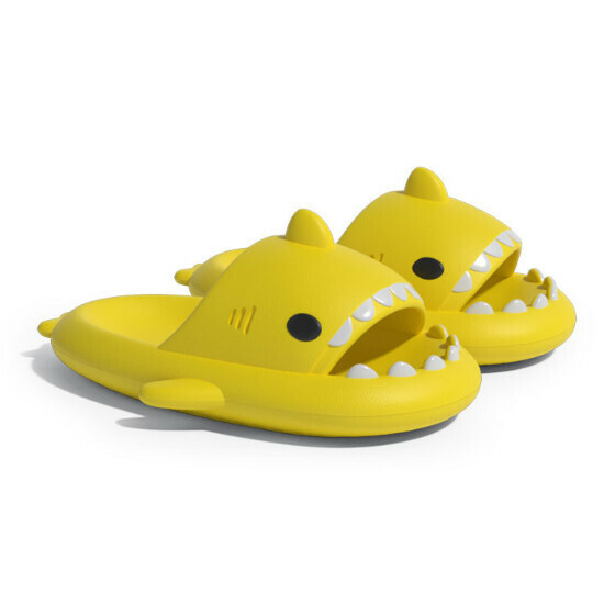 Hot selling shark style EVA sandals [yellow] [size 36-45] (please contact customer service to confirm the delivery size after placing the order)