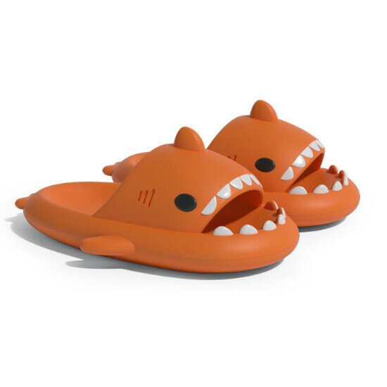 Hot selling shark style EVA sandals [orange] [size 36-41] (please contact customer service to confirm the delivery size after placing the order)