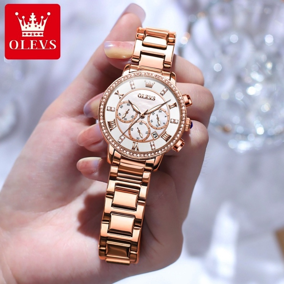 Hot Selling Oris Steel Strap Quartz Watch Women's Watch (Steel Strap Rose Gold White Face Women's Watch)