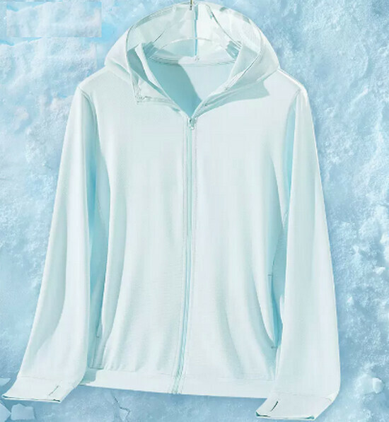 Hot selling ice silk breathable sun protection clothing [light blue] [S-2XL size] (please contact customer service to confirm the delivery size after placing the order)