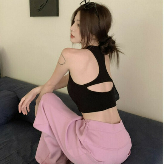 Hot Selling Halter Neck Camisole [Black] [One Size Fits All]
