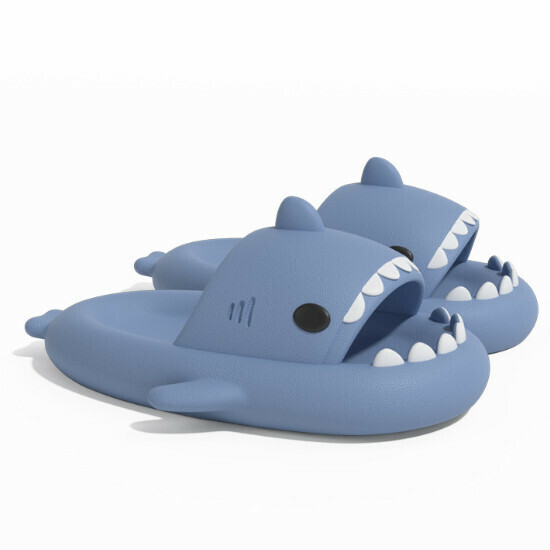 Hot Selling Shark Style EVA Sandals [Smog Blue (Children's Style)] [150-220 Sizes] (Please contact customer service to confirm the delivery size after placing the order)