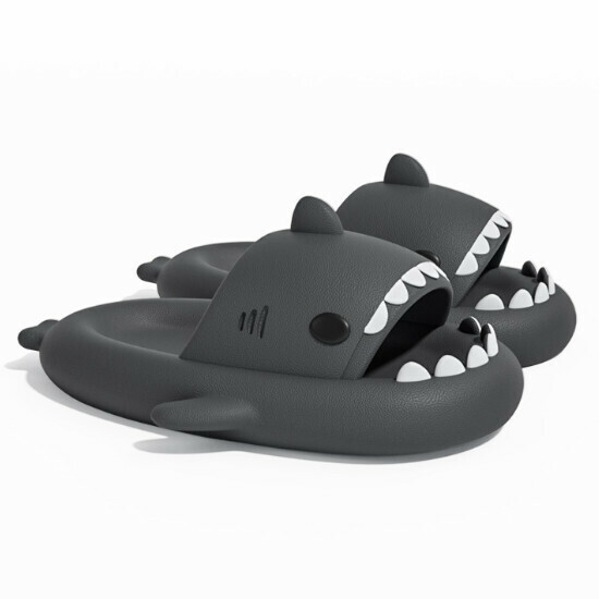 Hot selling shark style EVA sandals [Far Mountain Gray (adult style)] [size 36-47] (please contact customer service to confirm the delivery size after placing the order)