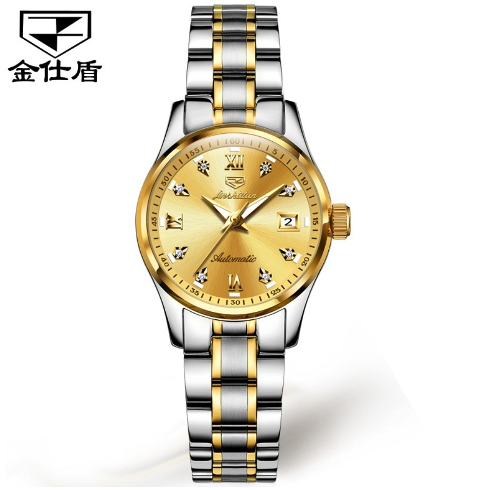 Hot Selling Oris Goldshield Automatic Mechanical Watch Women's Watch (Golden Face Women's Watch)