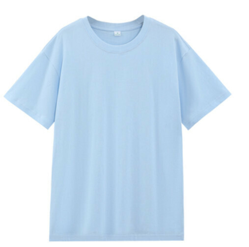 熱推基礎款純色T恤（天空藍色S-4XL下單後聯絡客服確認發貨尺碼）