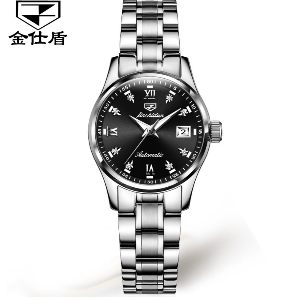 Hot Selling Oris Gold Shield Automatic Mechanical Watch Women's Watch (Steel Strap Black Women's)