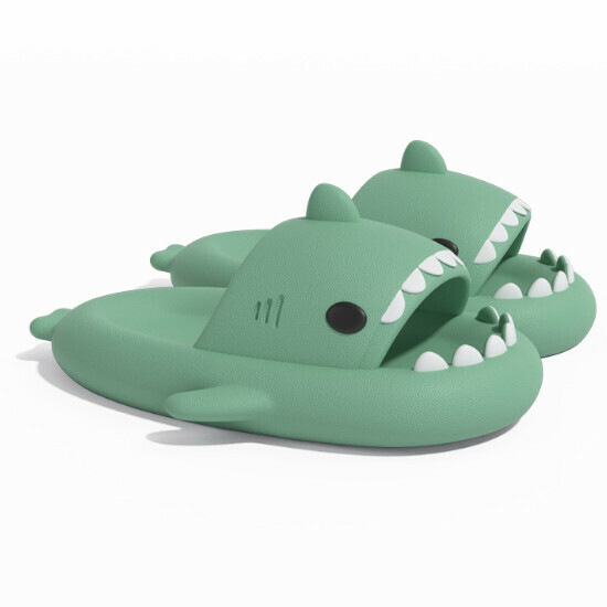 Hot selling shark style EVA sandals [Matcha green (adult style)] [Size 36-47] (please contact customer service to confirm the delivery size after placing the order)