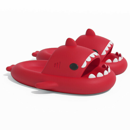 Hot selling shark style EVA sandals [red (adult style)] [size 36-43] (please contact customer service to confirm the delivery size after placing the order)