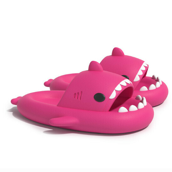 Hot Selling Shark Style EVA Sandals [Strawberry Pink (Adult Style)] [Size 36-43] (Please contact customer service to confirm the delivery size after placing the order)