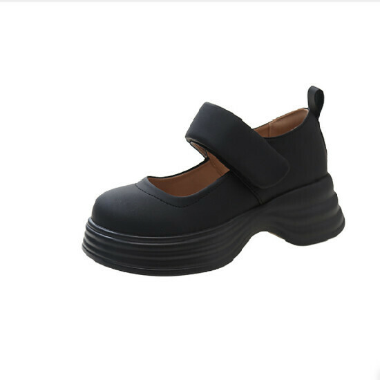 Hot selling retro small leather shoes [black] [size 35-40] (please contact customer service to confirm the delivery size after placing the order)