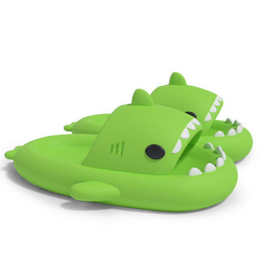 Hot selling shark style EVA sandals [small magnesium green (bottom 3.5cm)] [size 36-41] (please contact customer service to confirm the delivery size after placing the order)