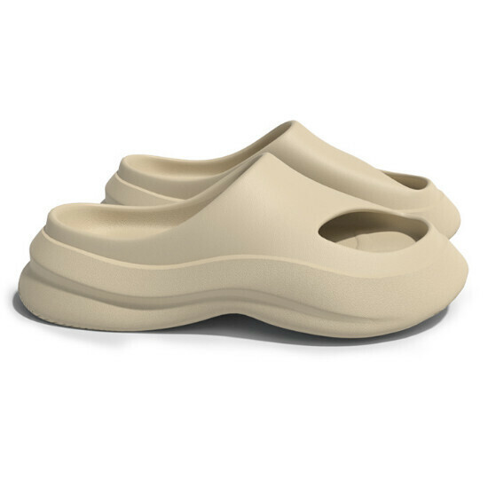 Hot selling thick-soled EVA anti-slip slippers [beige] [size 36-45] (please contact customer service to confirm the delivery size after placing the order)