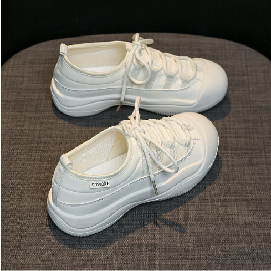 熱賣大頭小白鞋【米色】【35-40碼】(下單後請聯絡客服確認發貨尺碼)