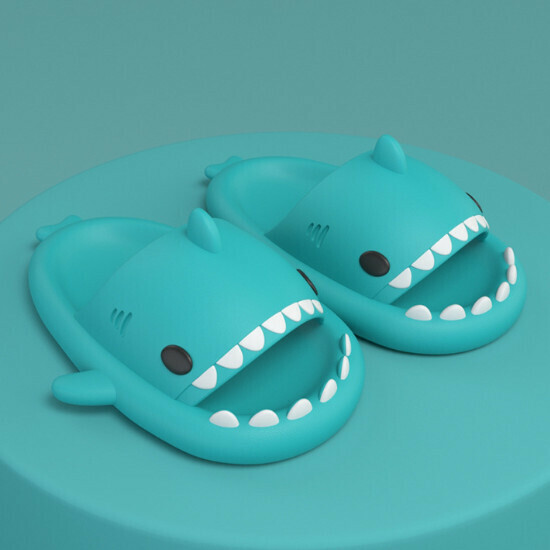 Hot selling shark style EVA sandals [mint green (adult style)] [size 36-45] (please contact customer service to confirm the delivery size after placing the order)