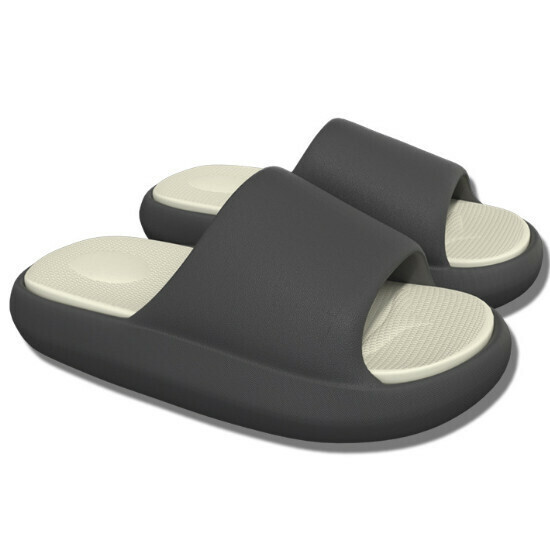 Hot selling thick-soled anti-slip slippers for couples [black and white] [size 36-45] (please contact customer service to confirm the delivery size after placing the order)