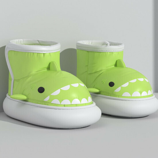 Hot selling thick-soled non-slip down cloth warm cotton shoes [small magnesium green] [size 36-41] (please contact customer service to confirm the delivery size after placing the order)