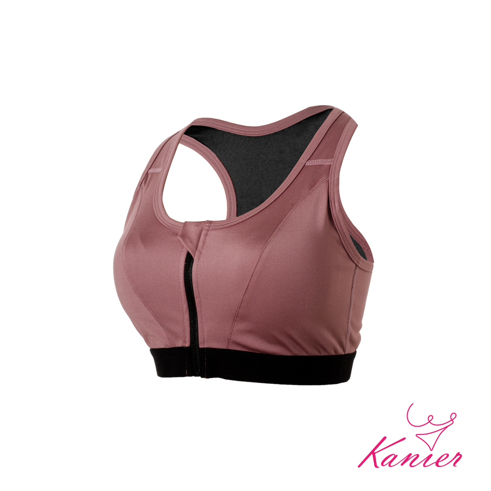 【Kanier卡妮兒】坦克充能型‧前開式機能運動內衣【1215 玫瑰粉 M / L / XL / XXL(Q)】