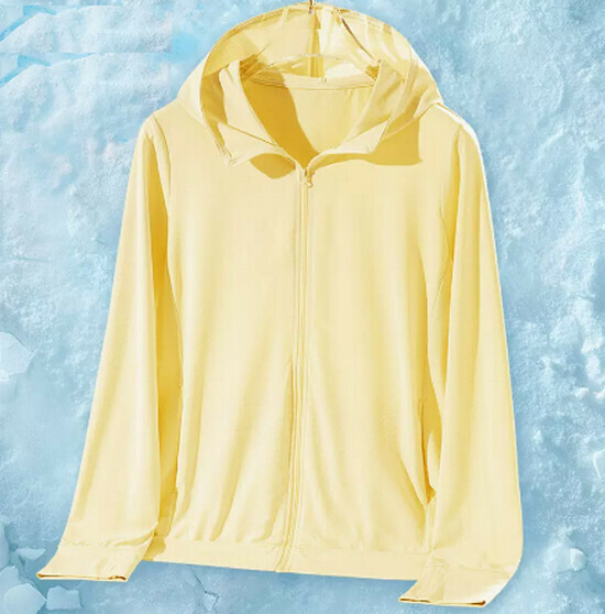 Hot selling ice silk breathable sun protection clothing [lemon yellow] [S-2XL size] (please contact customer service to confirm the delivery size after placing the order)