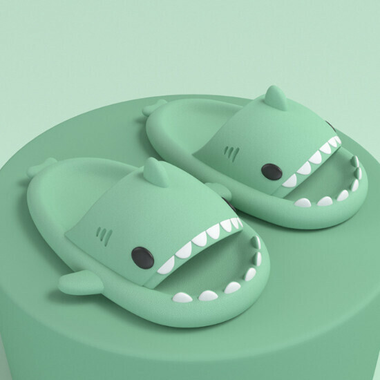 Hot selling shark style EVA sandals [Matcha green (adult style)] [Size 36-45] (please contact customer service to confirm the delivery size after placing the order)