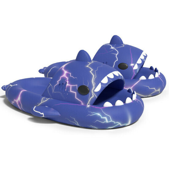 Hot Selling Lightning Shark Anti-Slip Sandals [Starry Sky Blue] [Size 36-45] (Please contact customer service to confirm the delivery size after placing the order)