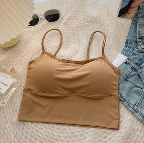 Summer Short Vest with Chest Padding (Brown) [One Size]