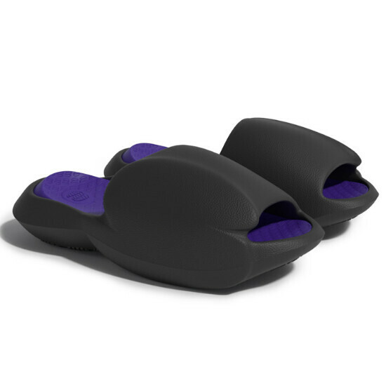 Hot selling non-slip and wear-resistant outdoor beach slippers [black and purple] [size 36-45] (please contact customer service to confirm the delivery size after placing the order)
