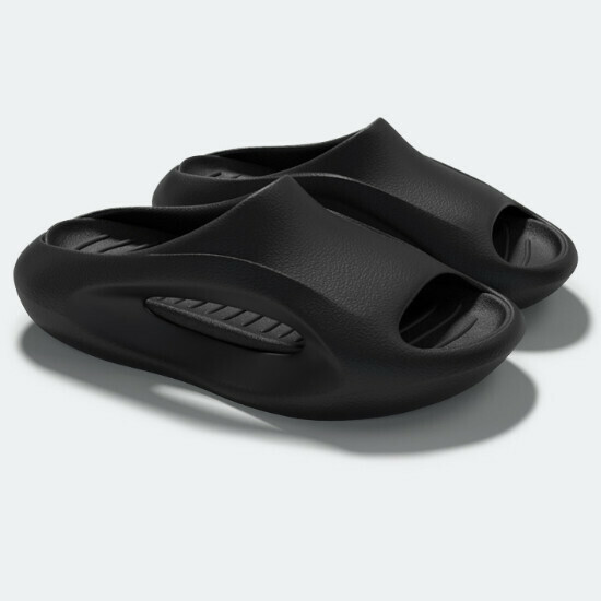 Hot selling outdoor non-slip and wear-resistant eva thick-soled sandals [black] [size 36-45] (please contact customer service to confirm the delivery size after placing the order)