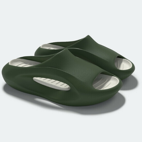 Hot selling outdoor non-slip and wear-resistant eva thick-soled sandals [dark green] [size 36-45] (please contact customer service to confirm the delivery size after placing the order)
