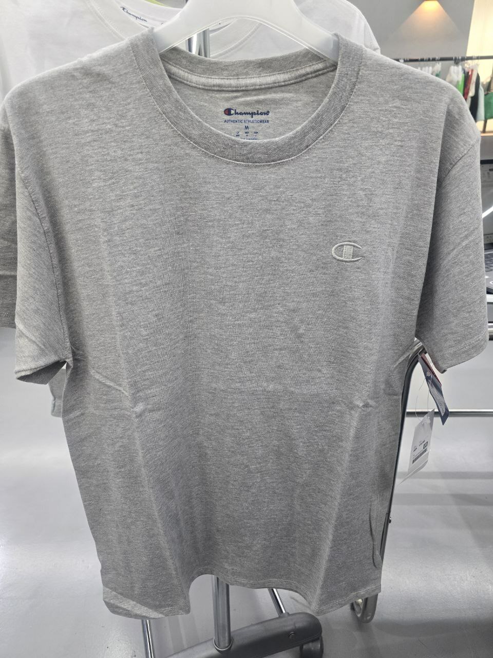 [S] CHAMPION C LOGO SHORT SLEEVE T-SHIRT,GRAY, CKTS3E046G200M (SZZ358)