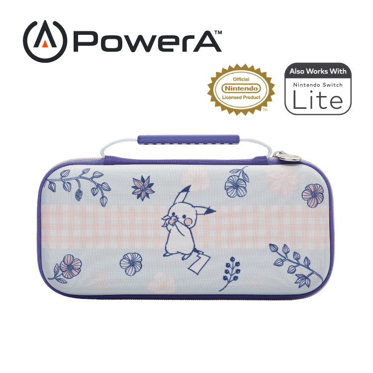 【出清特惠】【PowerA】|任天堂官方授權| 收納保護殼(NSCS0256-01) - 皮卡丘花園