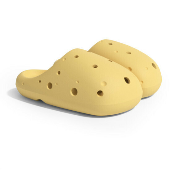 Hot Selling Cheese Cave Couple Slippers [Small Nitrogen Yellow] [Size 36-45] (Please contact customer service to confirm the delivery size after placing the order)